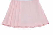 PIQUE PLEATED BAND SKIRT
