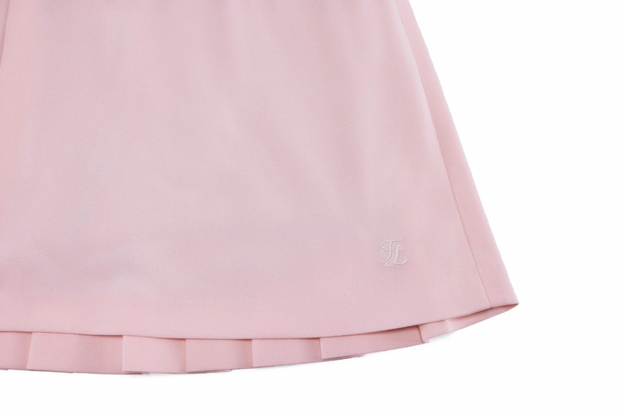 PIQUE PLEATED BAND SKIRT