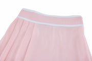PIQUE PLEATED BAND SKIRT