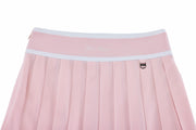 PIQUE PLEATED BAND SKIRT