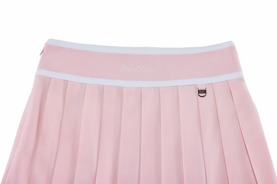 PIQUE PLEATED BAND SKIRT