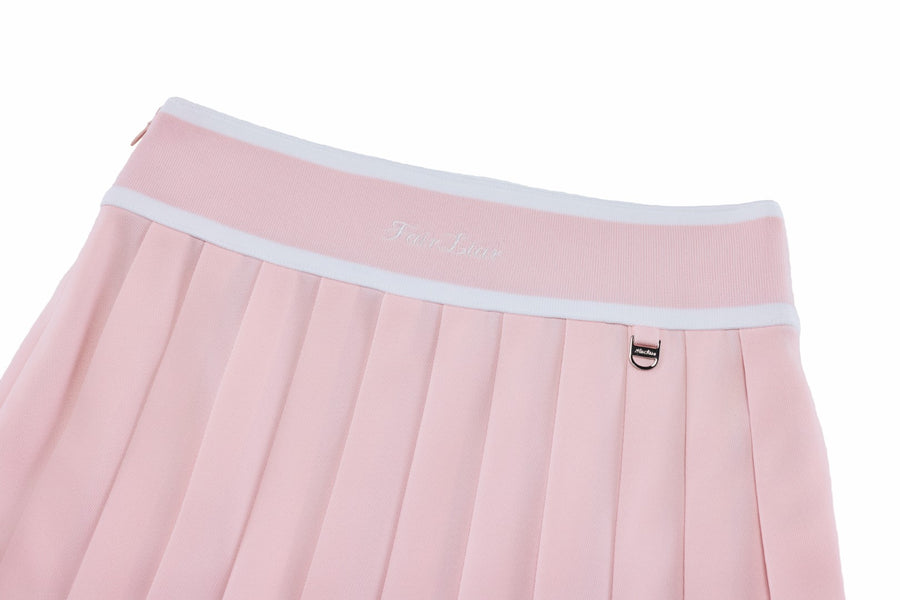 PIQUE PLEATED BAND SKIRT