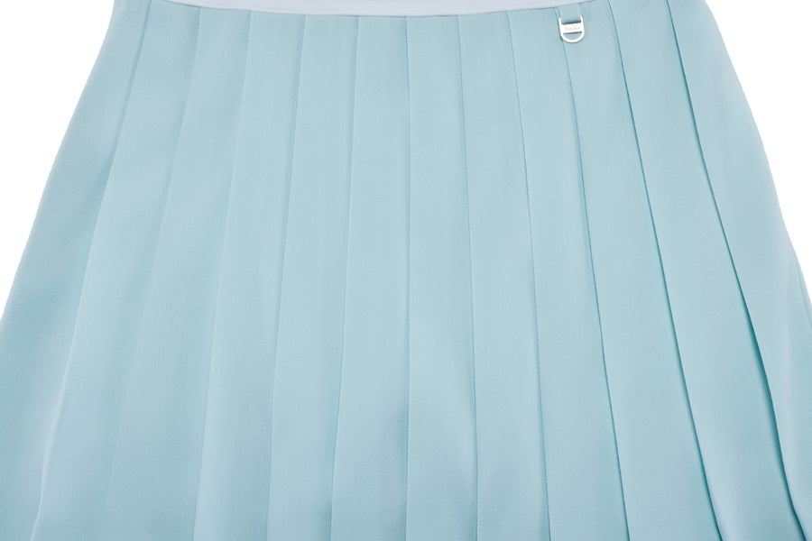 PIQUE PLEATED BAND SKIRT
