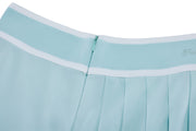PIQUE PLEATED BAND SKIRT