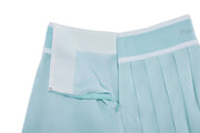 PIQUE PLEATED BAND SKIRT
