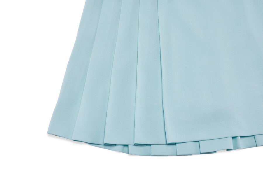 PIQUE PLEATED BAND SKIRT