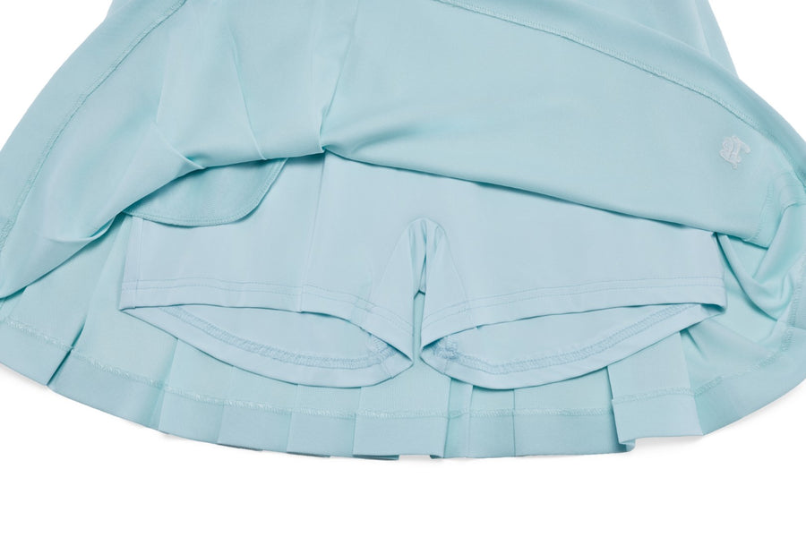 PIQUE PLEATED BAND SKIRT