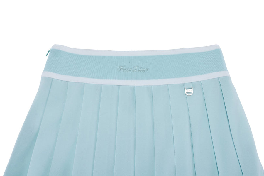 PIQUE PLEATED BAND SKIRT