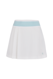 PIQUE PLEATED BAND SKIRT