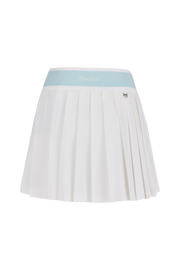 PIQUE PLEATED BAND SKIRT
