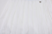 PIQUE PLEATED BAND SKIRT