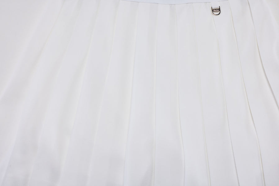 PIQUE PLEATED BAND SKIRT