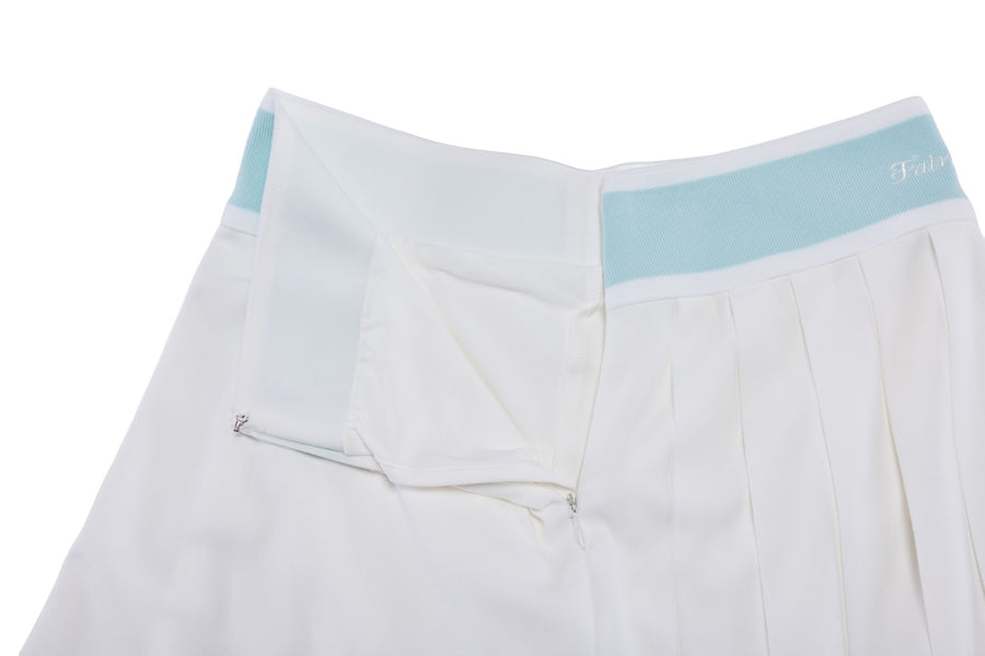 PIQUE PLEATED BAND SKIRT