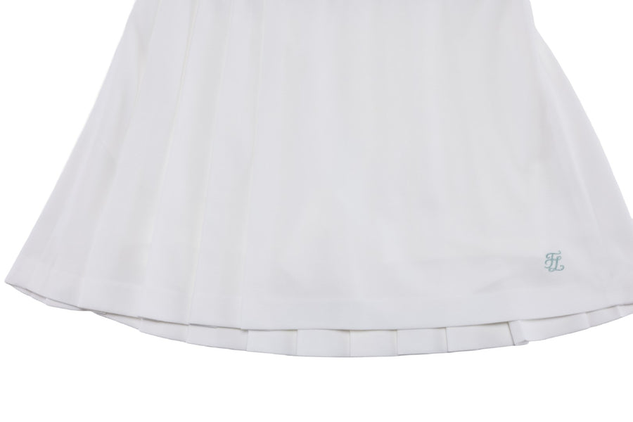 PIQUE PLEATED BAND SKIRT