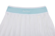 PIQUE PLEATED BAND SKIRT