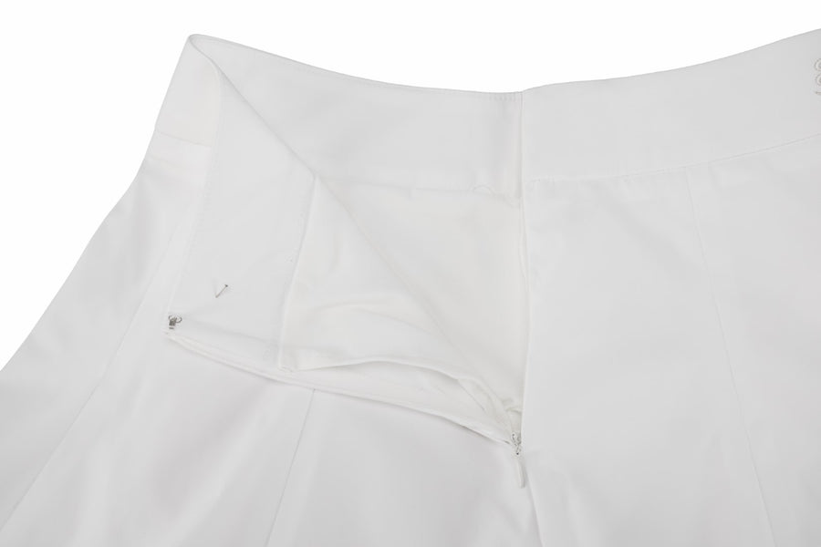 LACE DOUBLE FLARE SKIRT