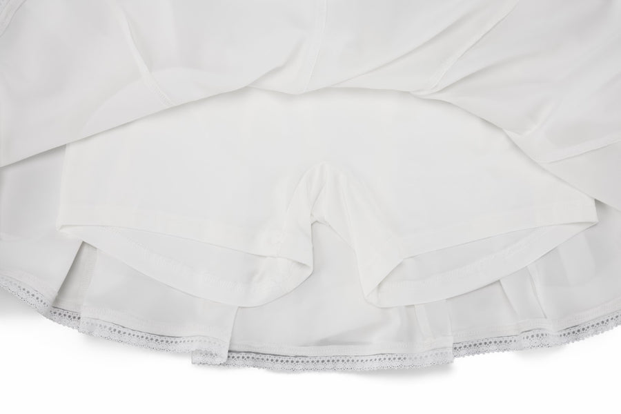 LACE DOUBLE FLARE SKIRT