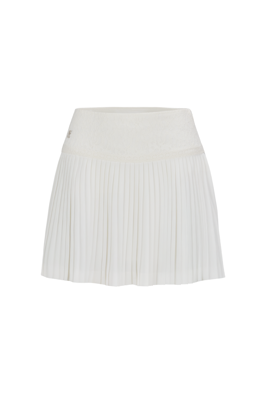 LACE FLARE PLEATED SKIRT