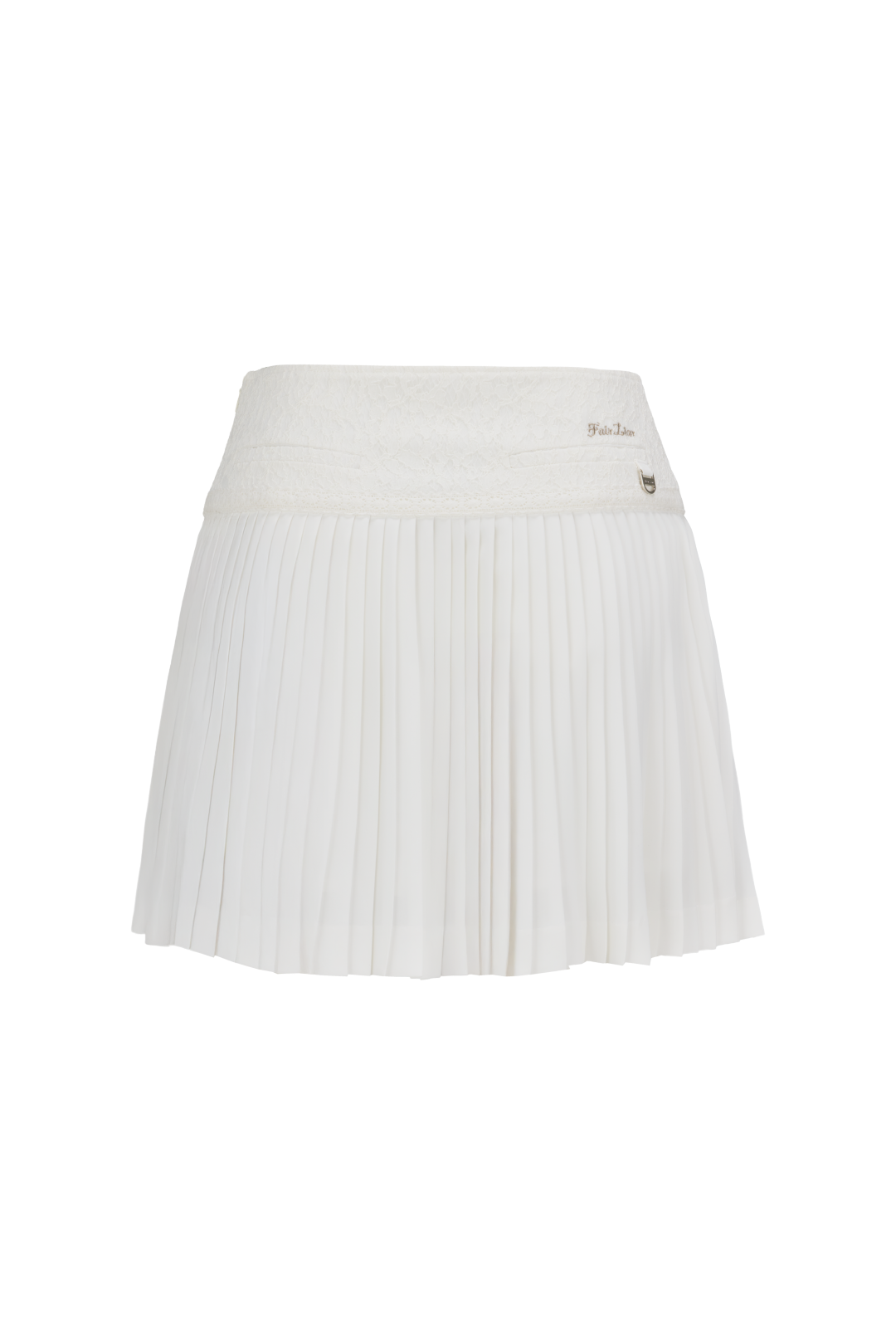 LACE FLARE PLEATED SKIRT