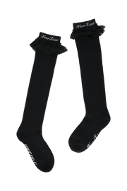 LACE LOGO KNEE SOCKS