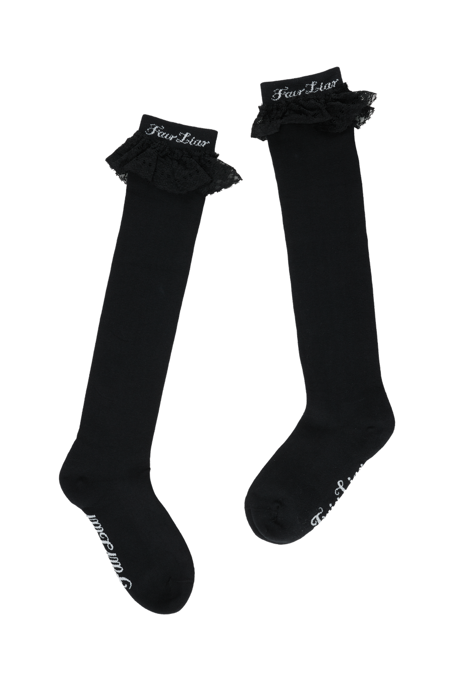 LACE LOGO KNEE SOCKS