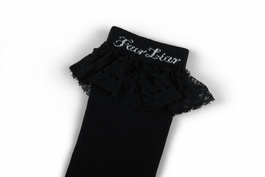 LACE LOGO KNEE SOCKS