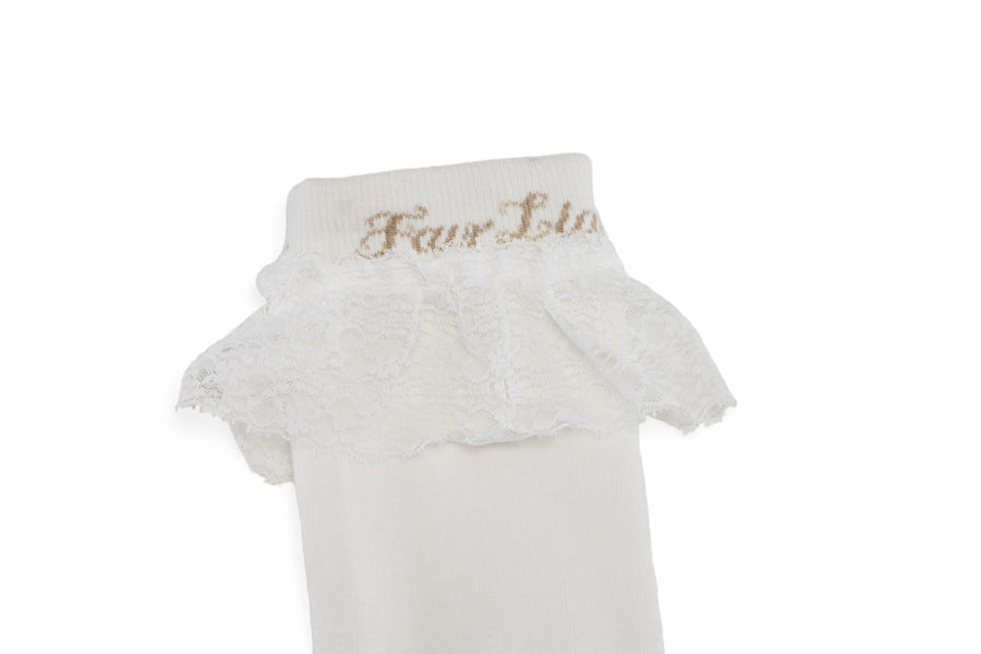 LACE LOGO KNEE SOCKS