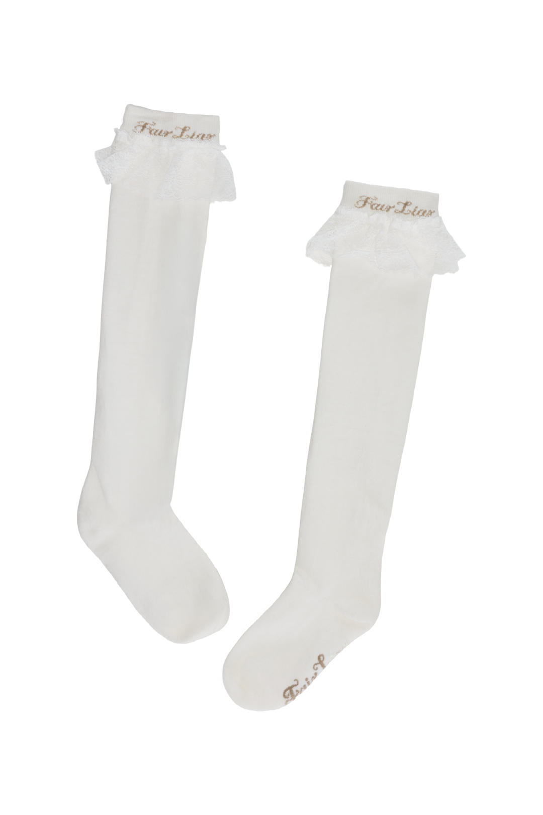 LACE LOGO KNEE SOCKS