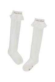 LACE LOGO KNEE SOCKS