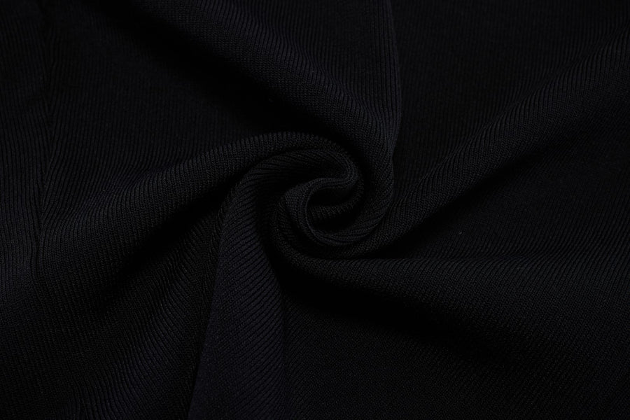 CHIFFON RIBBON CAP SLEEVE KNIT