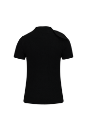 CHIFFON RIBBON CAP SLEEVE KNIT