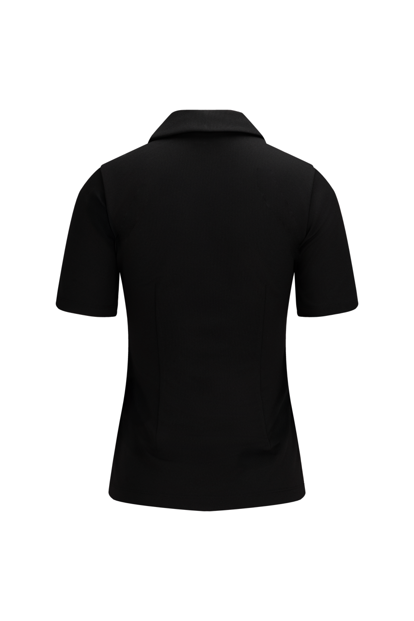 SCARF SET OPEN-NECK T-SHIRT