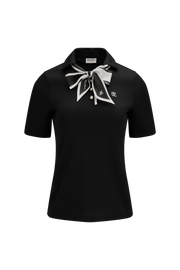 SCARF SET OPEN-NECK T-SHIRT