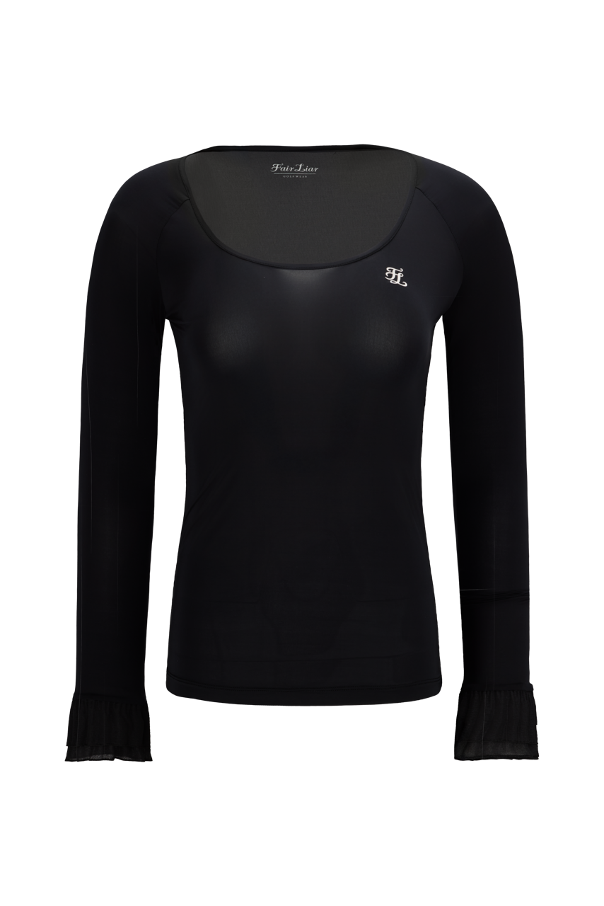 FRILL SLEEVE COOLING INNER T-SHIRT