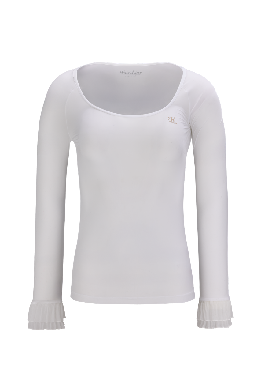 FRILL SLEEVE COOLING INNER T-SHIRT