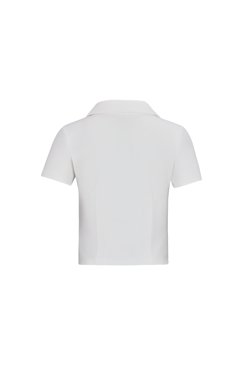 LUCÉ CROPPED SHORT-SLEEVE T-SHIRT