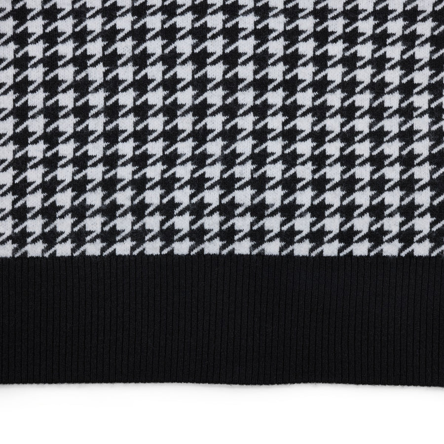 HOUNDSTOOTH WINDPROOF CARDIGAN