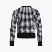 HOUNDSTOOTH WINDPROOF CARDIGAN