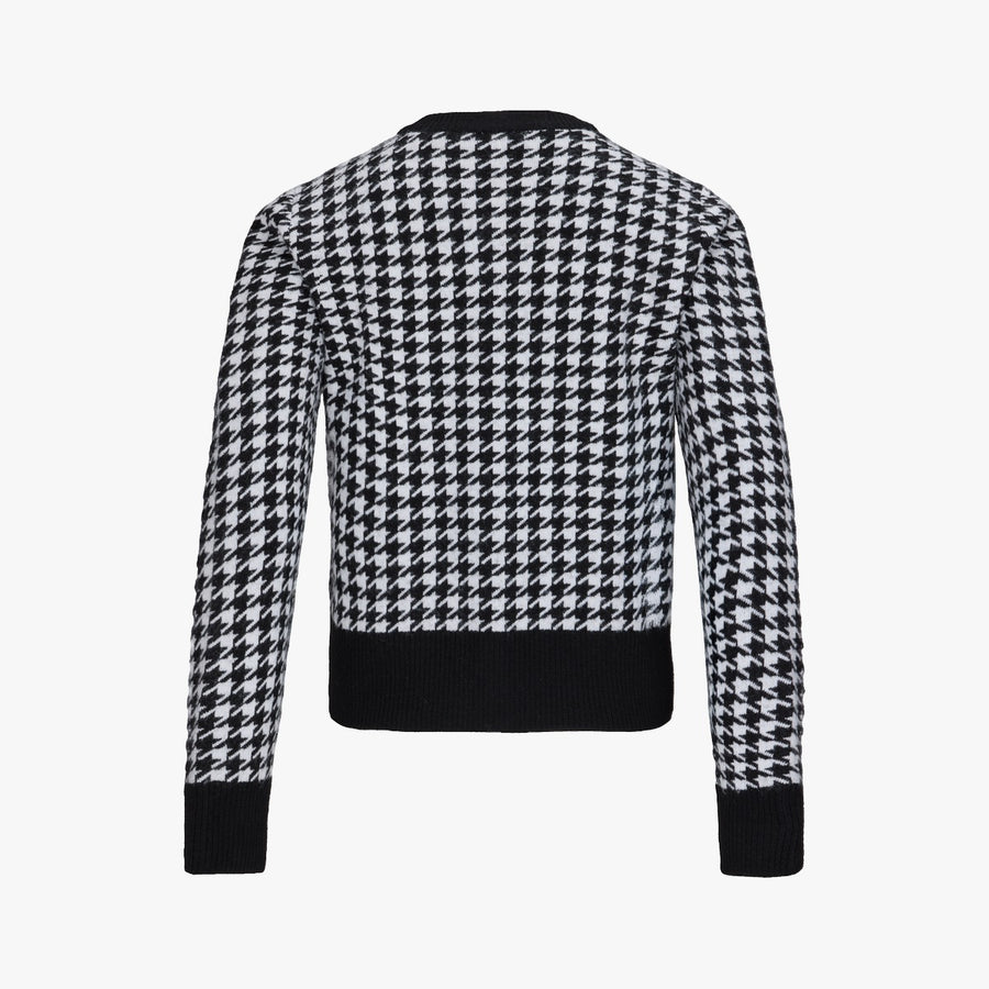 HOUNDSTOOTH WINDPROOF CARDIGAN