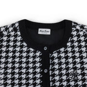 HOUNDSTOOTH WINDPROOF CARDIGAN