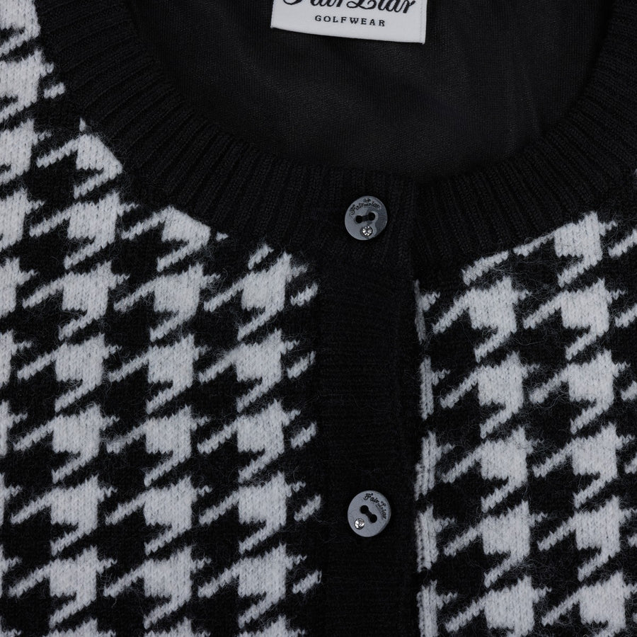 HOUNDSTOOTH WINDPROOF CARDIGAN