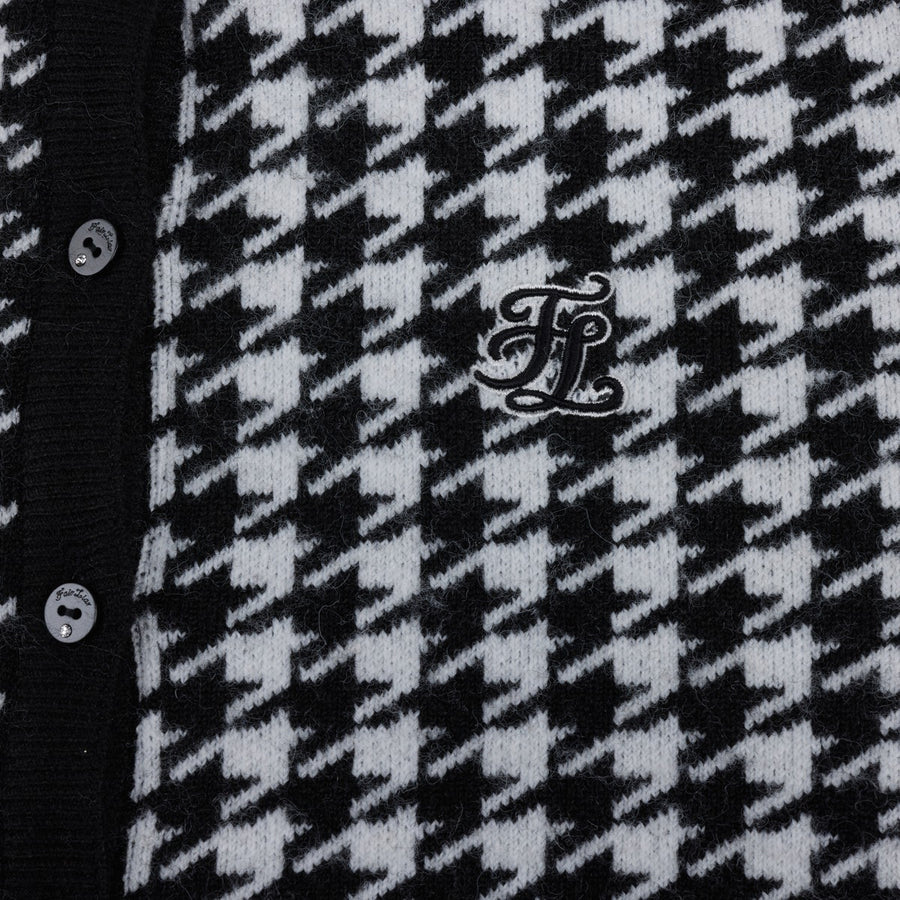 HOUNDSTOOTH WINDPROOF CARDIGAN