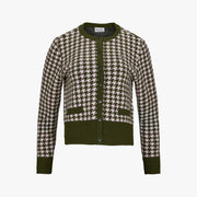 HOUNDSTOOTH WINDPROOF CARDIGAN