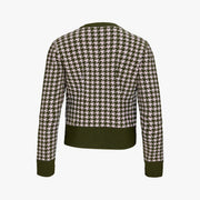 HOUNDSTOOTH WINDPROOF CARDIGAN