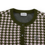 HOUNDSTOOTH WINDPROOF CARDIGAN