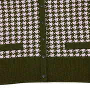 HOUNDSTOOTH WINDPROOF CARDIGAN