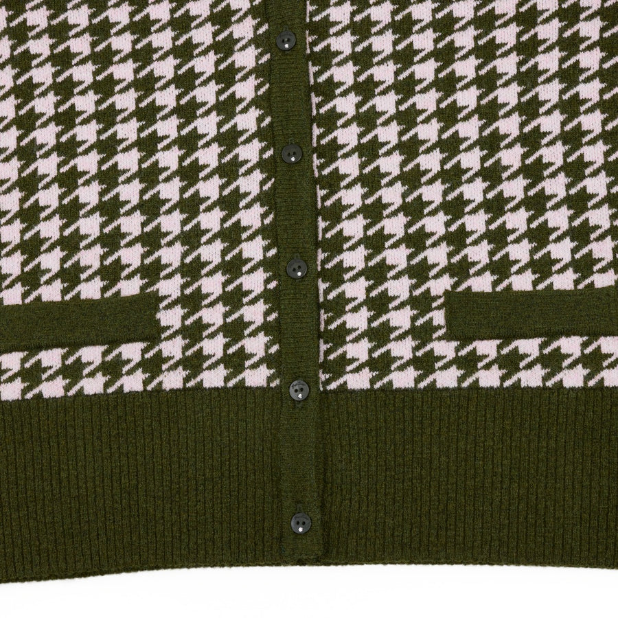 HOUNDSTOOTH WINDPROOF CARDIGAN