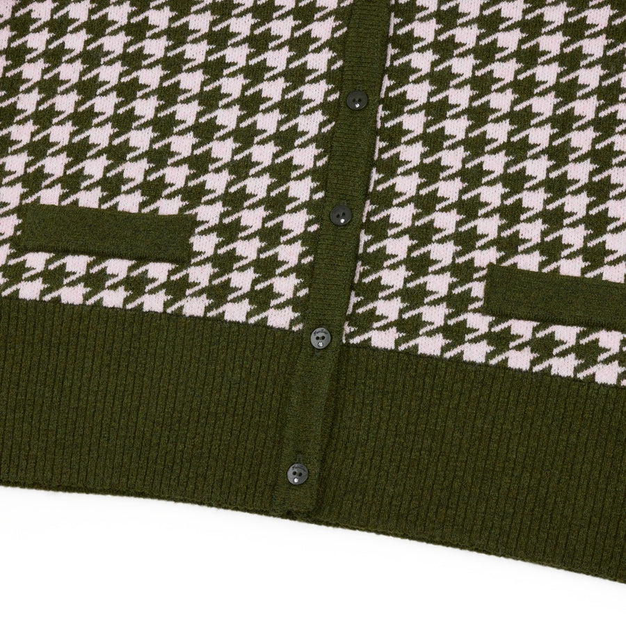 HOUNDSTOOTH WINDPROOF CARDIGAN