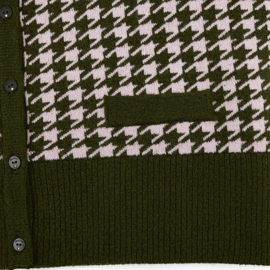 HOUNDSTOOTH WINDPROOF CARDIGAN