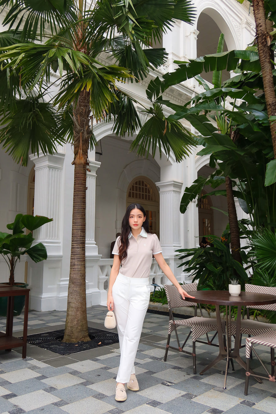 BANDED STRAIGHT PANTS